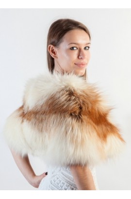 Platinum Gold Fox Fur Stole